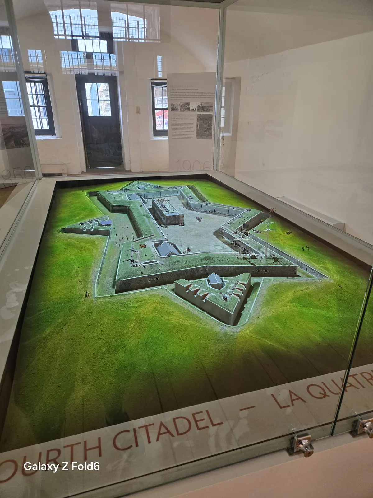 the cruise hq scale model of the star shaped fourth citadel under glass