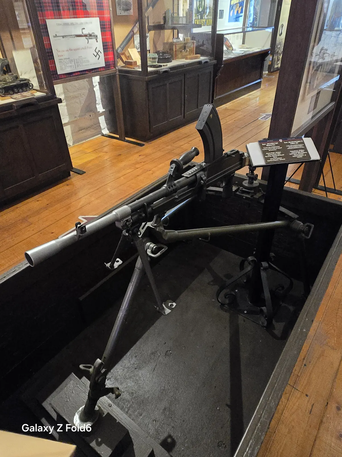 the cruise hq bren light machine gun on a bipod at halifax citadel